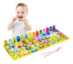 Brinquedo Quebra Cabeça Educacional De Madeira Montessori