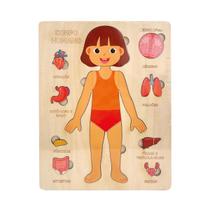 Brinquedo Quebra Cabeça Educativo Corpo Humano Educa Play Polibrinq Brinquedo Quebra Cabeça Educativo Corpo Humano Educa Play Polibrinq