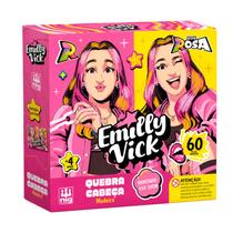 Brinquedo Quebra-Cabeça Emilly Vick Madeira Com 60 Peças Raciocínio Lógico Infantil Brinquedo Quebra-Cabeça Emilly Vick Madeira Com 60 Peças Raciocínio Lógico Infantil