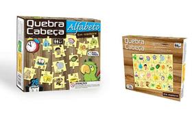 Brinquedo quebra cabeca p&f madeira alfabeto 26 pecas Brinquedo quebra cabeca p&f madeira alfabeto 26 pecas