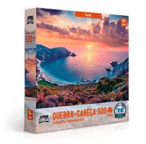 Brinquedo Quebra Cabeça Paisagens Deslumbrantes Havai 500 Peças Toyster colorido presente