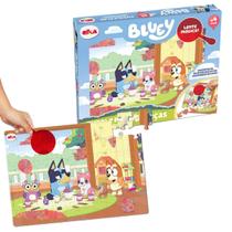 Brinquedo Quebra Cabeça Puzzle Play 60 Peças Lente Mágica Bluey Elka