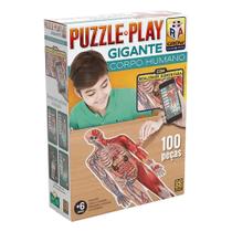 Brinquedo Quebra-Cabeça Puzzle Play Gigante Corpo Humano Grow - 03636
