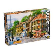 Brinquedo Quebra-cabeça Puzzle Ruas de Paris 4000 peças Grow - 04102