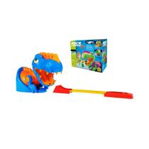Brinquedo race looping dino lançador com carrinho samba toys