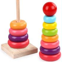 Brinquedo Rainbow Stacking Rings FANSUSENKE para crianças, meninos e meninas Brinquedo Rainbow Stacking Rings FANSUSENKE para crianças, meninos e meninas