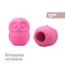 Brinquedo Recheável para Cães Mordedor Corujinha M Pet Games Cachorro Resistente Dispenser Petisco