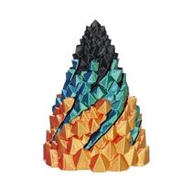 Brinquedo Redutor De Pressão Em Forma De Pirâmide Espiral Tridimensional Impresso Em 3D