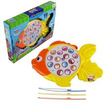 Brinquedo Retro Jogo Pega Peixe Pesca Pescaria Musical Game - Rafabox