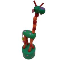 Brinquedo Retrô Mini Girafa Girafinha Dançarina Mole Mole