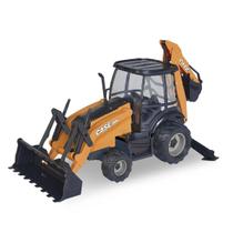 Brinquedo Retroescavadeira Case 580N Usual 1 por 26 Miniatura Realista Trator Infantil Articulado Construção Presente Menino