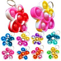 Brinquedo Roaqua Rainbow Spring Flower Mini Pop Bubble Fidget x30