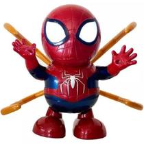 Brinquedo Robo Abajur, Dança e Emite Som Modelo Homem Aranha
