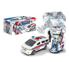 Brinquedo Robo Ambulância Desmontável com Luz
