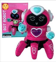 Brinquedo Robô Aranha Dançarina Rosa Com Luz E Som Brinquedo Robô Aranha Dançarina Rosa Com Luz E Som