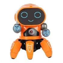 Brinquedo Robô Dança Boneco Robot Aranha Emite Som Luz Led Musica Movimentos - fungame