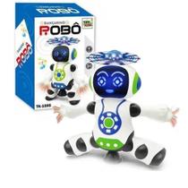Brinquedo Robô Dança Gira 360 Graus Musical Emite Sons Luzes - Toy King