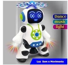 Brinquedo Robô Dança Gira 360 Graus Robot Som & Luz e muito,divertido.