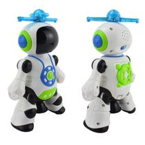 Brinquedo Robô Dança Gira 360 Graus Robot Som & Luz Yijun Brinquedo Robô Dança Gira 360 Graus Robot Som & Luz Yijun