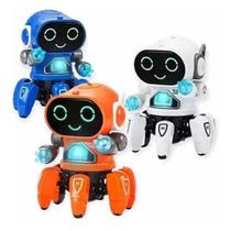 Brinquedo Robô Dançarino Amigo Legal Som Luzes 3D E