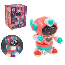 Brinquedo Robô Dançarino Infantil Com Música E Led