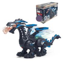 Brinquedo Robô Dinossauro Cyber Dino Spray Som e Luzes Zoop