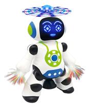 Brinquedo Robô E Dança Gira 360 Som & Luz Dançarino Brinquedo Robô E Dança Gira 360 Som & Luz Dançarino