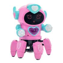 Brinquedo Robô Lady Dançarina Luz E Som Com Face Digital