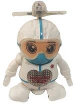 Brinquedo Robô Medical Staff Com Luz Som E Gira 360 Graus.