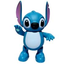 Brinquedo Robô Musical dançarino Lovely Stitch com som e luz