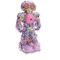 Brinquedo Robô Musical Luzes Color Transparente Bate-Volta