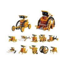 Brinquedo Robô Solar DIY Para Crianças 12 Em 1 Kit De Aprendizado De Construção De Experimentos