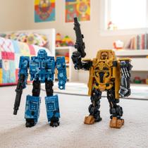 Brinquedo Robô Transforma Soldado Carro Acessórios Kit 2pçs