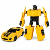 Brinquedo Robô Transformer Super Carro Amarelo 2 em 1 Manual Brinquedo Robô Transformer Super Carro Amarelo 2 em 1 Manual