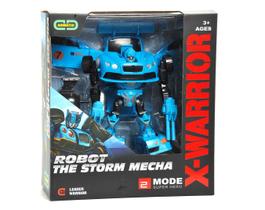 Brinquedo Robot The Storm Mecha X-Warrior Caminhao Azul 0734 - Animated