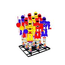 Brinquedo Robozinho Neon Hélice que Brilha com Balinhas