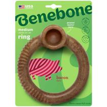 Brinquedo Roer Mordedor Benebone Ring Bacon Para Cães Médio