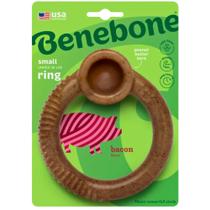 Brinquedo Roer Mordedor Benebone Ring Bacon Para Cães Pequeno