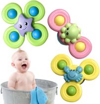 Brinquedo Rotativo Para Bebê Com Ventosa Spinner Giratório Brinquedo Rotativo Para Bebê Com Ventosa Spinner Giratório