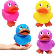 Brinquedo Rubber Duck The Dreidel Company Jumbo de 6,5 cm com nadadeiras