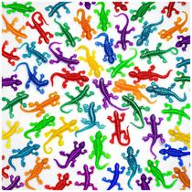 Brinquedo Rubber Lizard KXCOFTXI 80 peças elástico para Halloween Brinquedo Rubber Lizard KXCOFTXI 80 peças elástico para Halloween