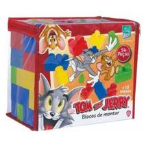 Brinquedo Sacola Bloco Montar Personagem Tom Jerry Educativo