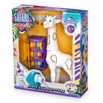 Brinquedo Safari Pintura Girafa Com Tintas +3 Anos Adijomar Brinquedos