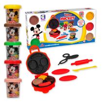 Brinquedo Sanduicheira Cojunto Massinha Modelar Mickey Mouse