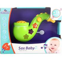 Brinquedo Saxofone Musical Sax Baby Infantil Com Som E Luz