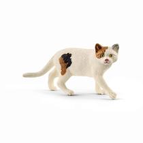 Brinquedo Schleich Farm World American Shorthair Cat marrom/branco
