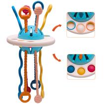 Brinquedo sensorial ANNDOFY UFO Silicone Pull String 18m+ Baby Brinquedo sensorial ANNDOFY UFO Silicone Pull String 18m+ Baby