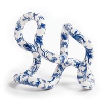 Brinquedo Sensorial Antiestresse TANGLE Jr. Floral Azul e Branco Brinquedo Sensorial Antiestresse TANGLE Jr. Floral Azul e Branco