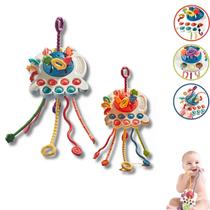 Brinquedo Sensorial - Brinquedos Para Bebê - Mordedor - Chocalho - Montessori