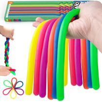 Brinquedo sensorial BUNMO, cordas elásticas para crianças pequenas, pacote com 6
